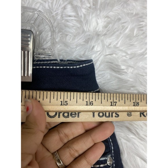 VGS  Women's Jeans Skinny Sz 12 Embroidered Medium/Dark - Picture 8 of 12